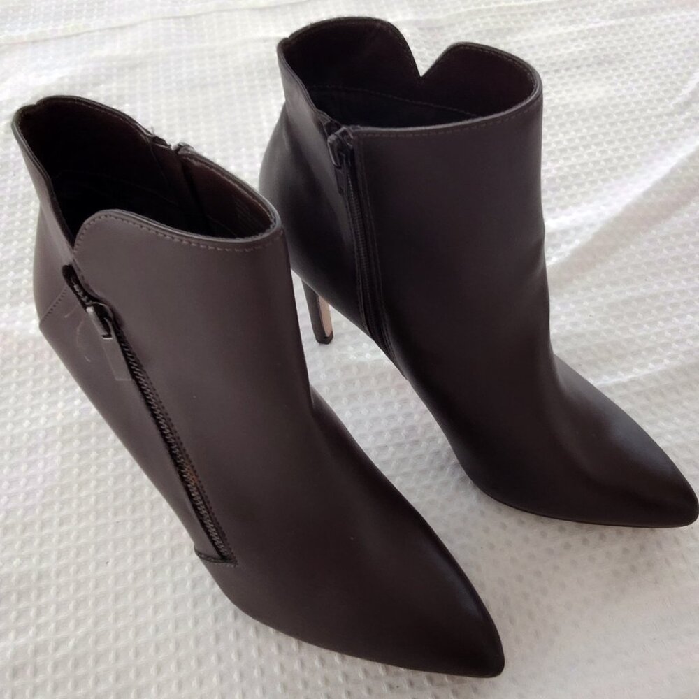 BCBGeneration, Women’s Huston Faux Leather, Heel Booties, 8.5M